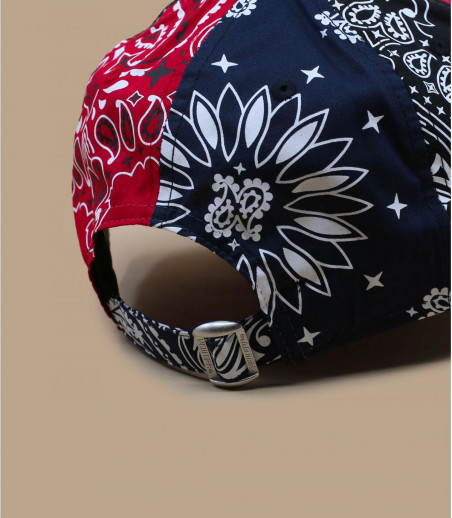 New Era cappellino NY bandana rosso nero